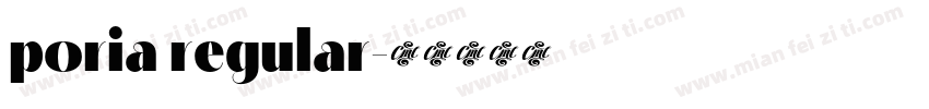 poria regular字体转换